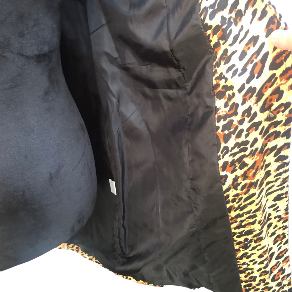 Worthington Stretch Cheetah Animal Print Jacket size Medium - Picture 3 of 14